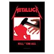 Metallica Kill Em All Fabric Poster Wall Hanging